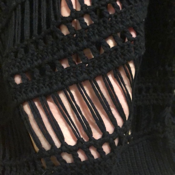 UO edgy black sweater - Picture 2 of 2